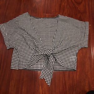 Plaid crop top